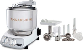 Ankarsrum Assistent AKM 6230 -yleiskone + lihamylly, glossy white