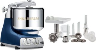 Ankarsrum Assistent AKM 6230 -yleiskone + lihamylly-yhdistelmä, ocean blue