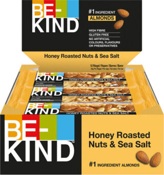 Be-kind 12 x BeKind Core Bar 40 g Honey Roasted Nuts & Sea Salt