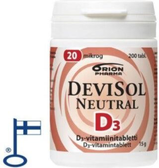 Devisol DeviSol Neutral 20 mcg – D-vitamiini 200 tabl