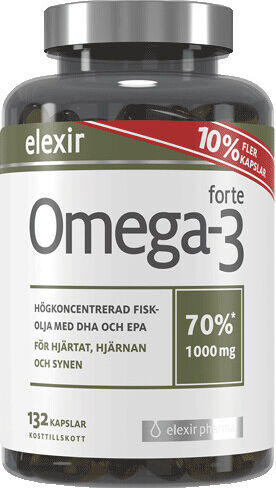 Elexir Pharma Omega-3 Forte 1000 mg 132 kapselia
