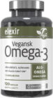 Elexir Pharma Vegansk Omega-3, 120 kapselia