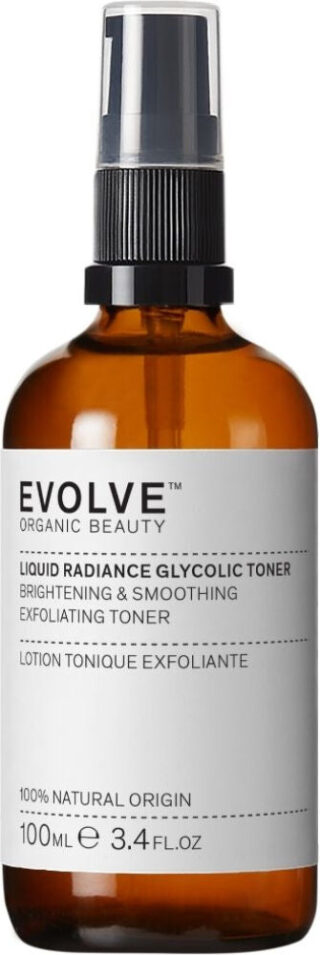 Evolve Organic Beauty Liquid Radiance Glycolic Toner Kasvovesi 100ml