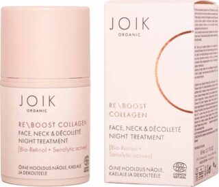 JOIK Organic Re-Boost Collagen Face, Neck & Decollete Night Treatment Yövoide 50ml