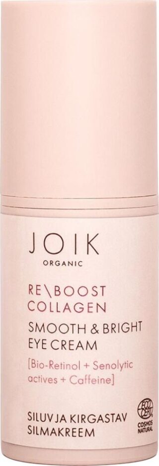 JOIK Organic Re-Boost Collagen Smooth & Bright Eye Cream Silmänympärysvoide 15ml