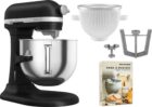 Kitchenaid Artisan 5KSM70SHXE yleiskone 6,6 litraa + 5KSMICM Ice Cream Maker, black matte