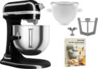 Kitchenaid Artisan 5KSM70SHXE yleiskone 6,6 litraa + 5KSMICM Ice Cream Maker, onyx black