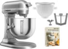 Kitchenaid Artisan 5KSM70SHXE yleiskone6,6 litraa + 5KSMICM Ice Cream Maker, contour silver