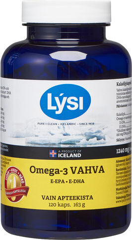 Lysi Omega-3 Vahva 120 kapselia
