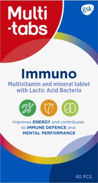 Multi-Tabs Multi-tabs Immuno Monivitamiini + Maitohappobakteeri 60 kpl