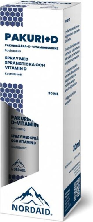 Nordaid Pakuri+D-vitamiinisuihke 30 ml