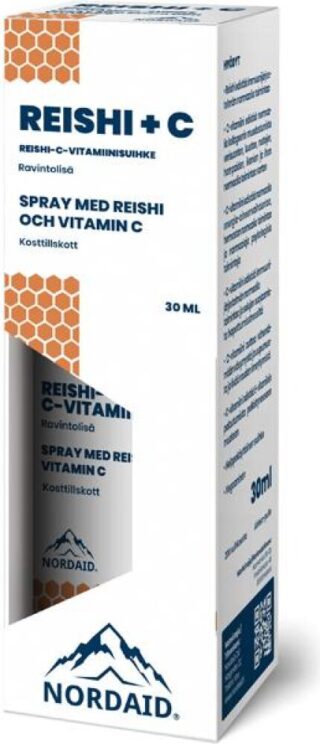 Nordaid Reishi+C -vitamiinisuihke 30 ml