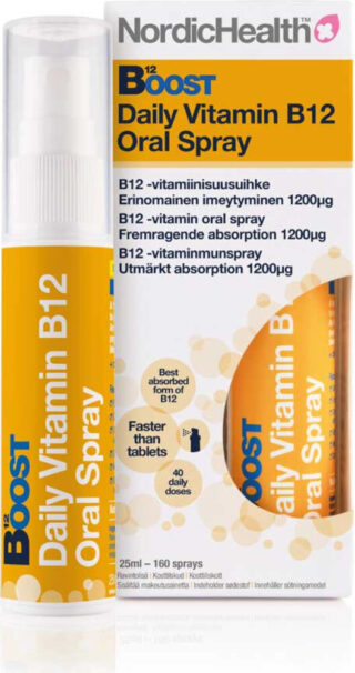 Nordic Health Boost B12-suihke 25 ml