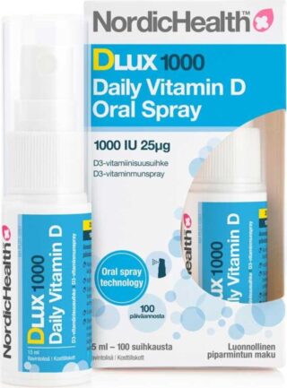 Nordic Health Dlux 1000 D3-Suihke 25 ug 15 ml