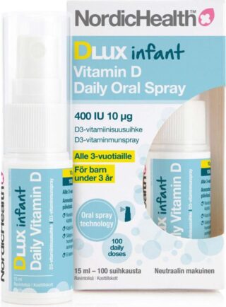 Nordic Health Dlux Infant D3-Suihke D-vitamiini vauvoille 15 ml
