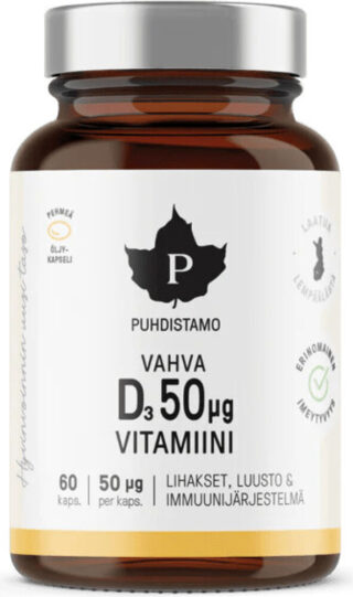 Puhdistamo Vahva D3 50 µg 60 kaps