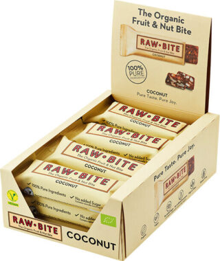Rawbite 12 x Hedelmä-pähkinäpatukka 50 g