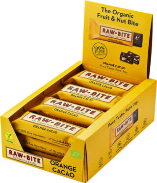 Rawbite 12 x Hedelmä-pähkinäpatukka 50 g