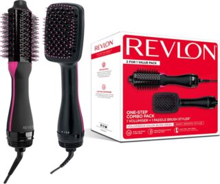 Revlon One-Step Combo Pack 1 Volumiser + 1 Paddle,  Revlon Ilmakihartimet