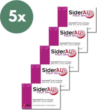 Sideral Folic 30mg, 5×20 pss