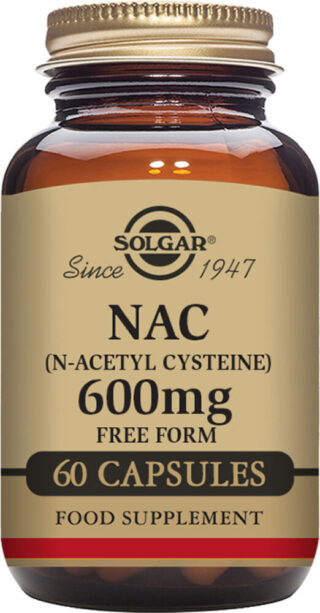 SOLGAR Solgar N-Asetyyli L-Kysteiini (NAC) 600 mg 60 kaps