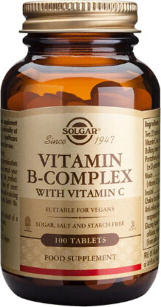 SOLGAR Solgar Vitamin B-Complex + C, 100 tabl.