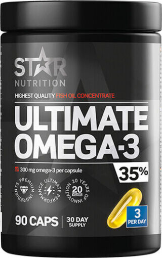 Star Nutrition Ultimate Omega-3, 90 kapselia, 35% 1000mg