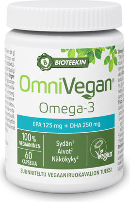 Suomen Bioteekki Oy OmniVegan Omega-3 60 kapselia