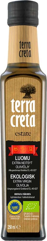 Terra Creta Extra-neitsytoliiviöljy luomu 250ml