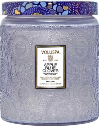 Voluspa Luxe Jar Candle Apple Blue Clover, 1250 g Voluspa Tuoksukynttilät